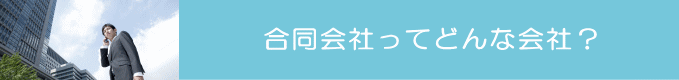 合同会社ってどんな会社 合同会社ってどんな会社?